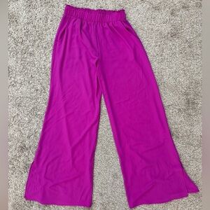 Tyche Women’s Magenta Wide-Leg Bottoms
